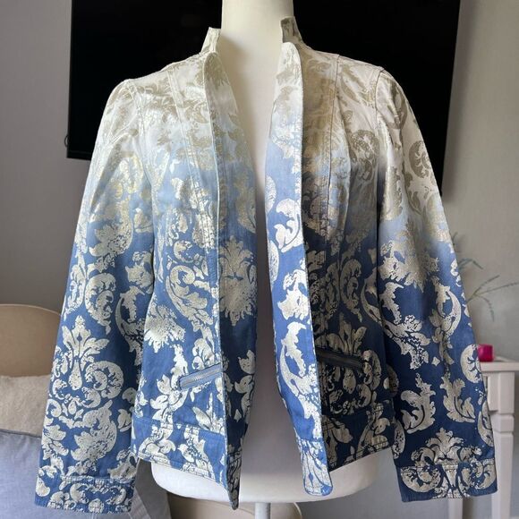 Chico’s Novelty Foiled Jacket - Picture 3 of 7